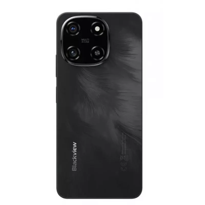 Išmanusis telefonas BLACKVIEW COLOR 6 — 6,67 colio (16,9 cm), Helio G81, 8 GB RAM, 128 GB, 50 MP triguba kamera, 5000 mAh, Dual SIM, Android 15, Juodas