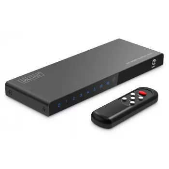 HDMI jungiklis DIGITUS DS-55332, 5x1, 4K@60Hz