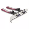 DeLOCK Mini PCIe pilno dydžio kortelė į 2 x Serial RS-232 D-Sub 9 kontaktų