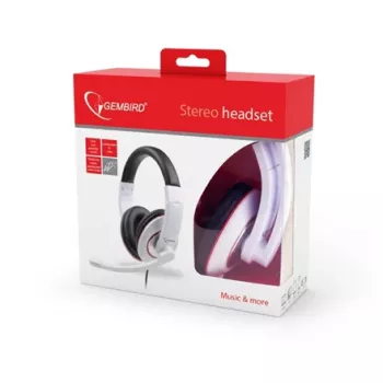Ausinės stereo baltos MHS-001-GW Gembird