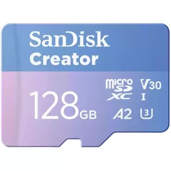SanDisk Creator microSDXC UHS-I atminties kortelė 128 GB (su SD adapteriu)