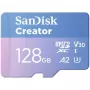 SanDisk Creator microSDXC UHS-I atminties kortelė 128 GB (su SD adapteriu)