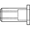 Srieginis įspaudžiamasis kniedinis veržliarakštis GESIPA A2 M8 x 11 x 17 mm Standard KS, medžiagoms 0,25–3,5 mm, pakuotė po 100 vnt.