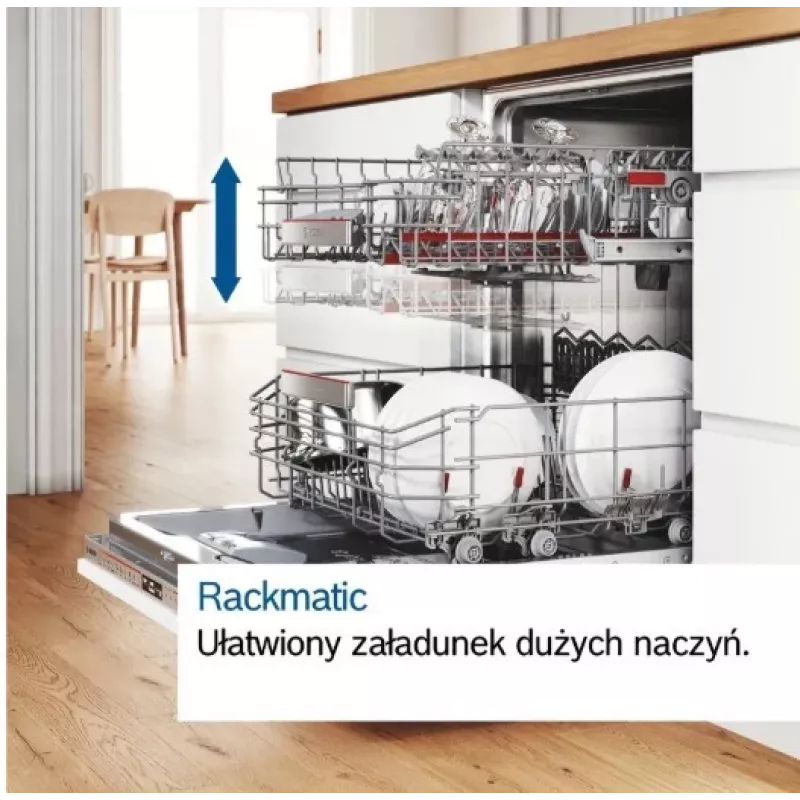 Įmontuojamas indaplovė Bosch SMV25AX07F, 12 komplektų, 46 dB, 60 cm pilno dydžio