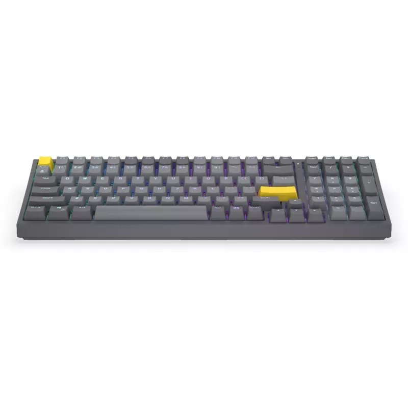 Celeris 1800, žaidimų klaviatūra pilka, US išdėstymas, ENDORFY Yellow by Gateron
