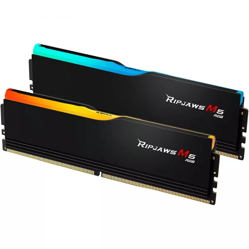 G.Skill Ripjaws M5 RGB 64 GB (2x 32 GB) DDR5-6400 Dual-Kit, juoda, INTEL XMP