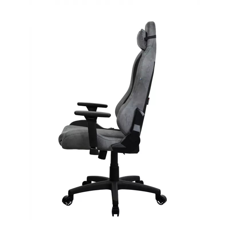 Žaidimų kėdė Arozzi Torretta SuperSoft Anthracite – ergonomiškas dizainas, reguliuojamos porankiai, atlošiama nugara