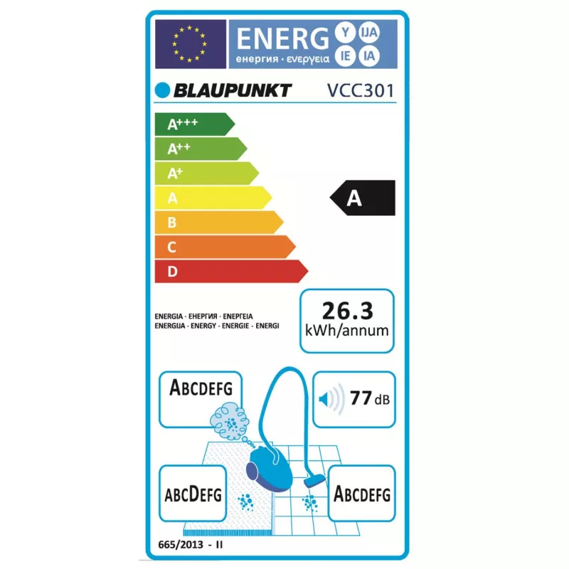 Blaupunkt VCC301 dulkių siurblys 1,2 L būgninis sausas 700 W be maišelio