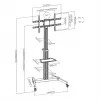 SBOX FS-444 fiksuotas TV laikiklis sienai 37–86 colių, iki 50 kg, VESA iki 600×400