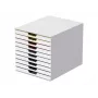 Dėžutė dokumentams laikyti Durable VARICOLOR Mix 10 plastikinė įvairiaspalvė balta 763027