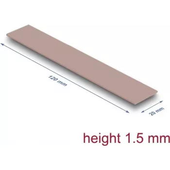 Delock terminė pagalvėlė 120 x 20 x 1,5 mm M.2 moduliui 3,0 W/mK – be silikono (18482)