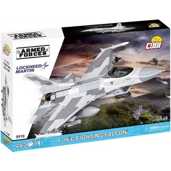 Konstruktorius Cobi F-16C Fighting Falcon — 463 dalys, mastelio modelio konstravimo rinkinys