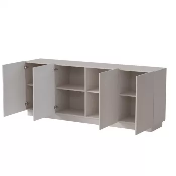 Komoda Cama Meble LIVERTI 200x42x78 cm, smėlio spalvos, medžio drožlių plokštės korpusas