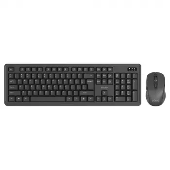 Savio KB-03 klaviatūros ir pelės rinkinys, laidas, USB, QWERTY JAV anglų, juoda