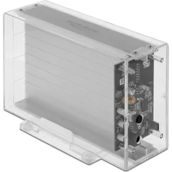 Dėklas HDD/SSD DeLOCK 42624 Skaidrus 2.5/3.5 colio