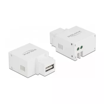 DeLOCK 87791 Keystone modulis USB A tipo įkrovimo prievadas 2.1 A baltas