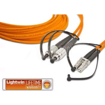 Lightwin aukštos kokybės dvipusis LWL šuoliukas, MM OM2, FC – LC (LDP-50 FC-LC 10,0)