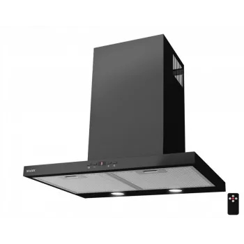 Sieninis židininis gartraukis MAAN Siena Soft 60, 600 mm, maks. našumas 305 m³/h, anglies filtras, juodas