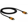 HDMI kabelis DeLOCK 85727 1 m, A tipo kištukas – A tipo kištukas, juodas auksu