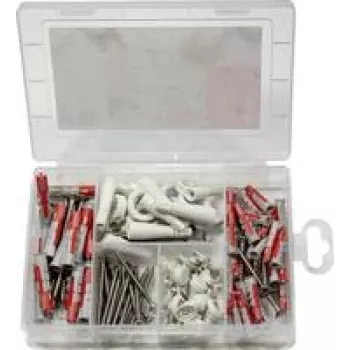 fischer 577062 easyDIY EasyHook sieninių kaiščių asortimento dėžutė 113 vnt.