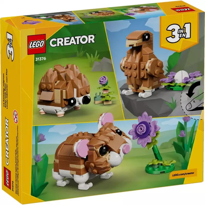 LEGO Creator 3in1 31376 Mielas žiurkėnas su gėle