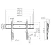 Vielinis laikiklis Vogels PFW 6810, 55-80 colių, maks. 75 kg, juodas