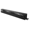 Dėžutė kabeliams Alantec PK008 sieninis organizatorius 1U juoda metalas/plastikas