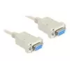 DeLOCK Sub-D9 serijinis kabelis 84169 3m smėlio spalvos
