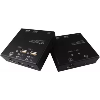 Value KVM prailgintuvas per Cat.6 - HDMI - 4x USB 60m - 22 x 84 x 78 mm (14.99.3041)