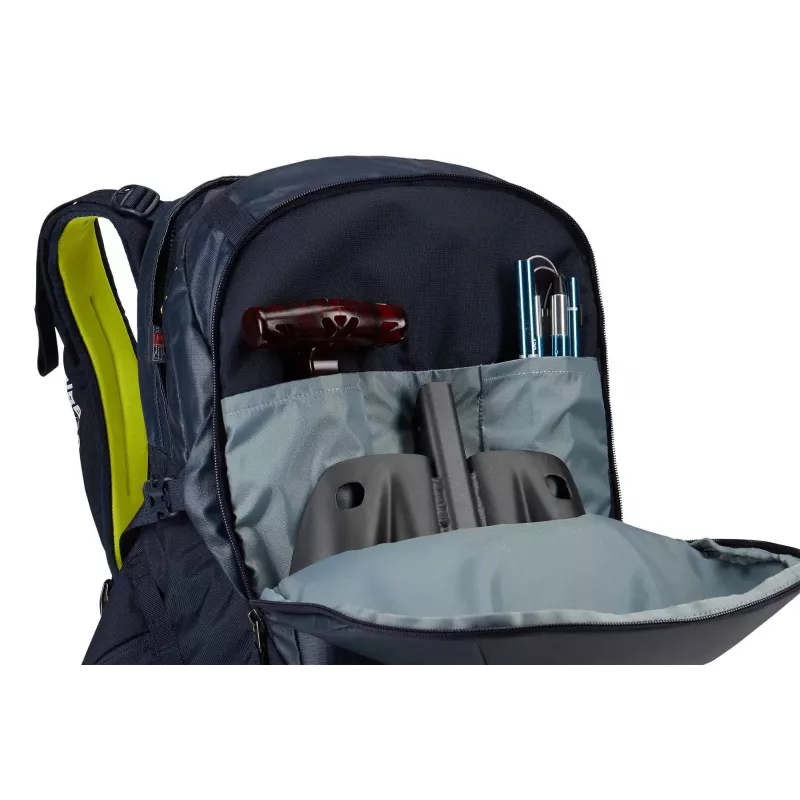 Thule 3610 Upslope 35L kuprinė su nuimama oro pagalve 3.0, skirta slidėms ir snieglentei, Lime Punch