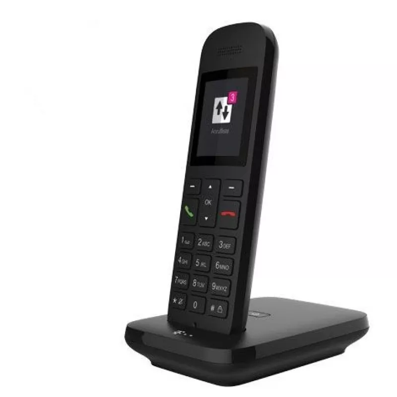 Telekom Sinus 12 analoginis telefono aparatas su skambučių ID, juodas