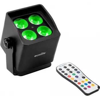 Nešiojamas akumuliatorinis RGBW prožektorius EUROLITE AKKU Mini IP UP-4 QCL MK2