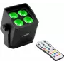 Nešiojamas akumuliatorinis RGBW prožektorius EUROLITE AKKU Mini IP UP-4 QCL MK2