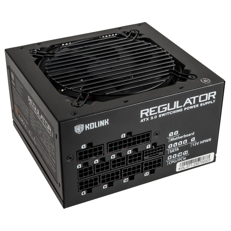 Kolink Regulator 80 PLUS Gold maitinimo blokas, ATX 3.0, PCIe 5.0, modulinis - 750 W