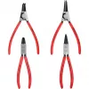 Knipex replių rinkinys vidiniams ir išoriniams fiksavimo žiedams, 4 vnt., ritininiame dėkle, 19-60 mm