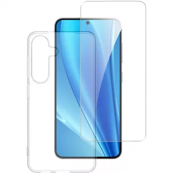 4smarts Galaxy S25 apsauginis rinkinys: nugarėlė + ekrano stiklas, atsparus smūgiams ir įbrėžimams