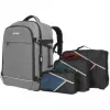 Kuprinė Manhattan Rome Notebook Travel 17.3 colio, dvi rankovės, 40L, šviesiai pilka