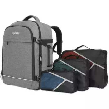 Kuprinė Manhattan Rome Notebook Travel 17.3 colio, dvi rankovės, 40L, šviesiai pilka