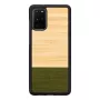 Man and Wood dėklas Samsung Galaxy S20+ – bambukas, miško juoda