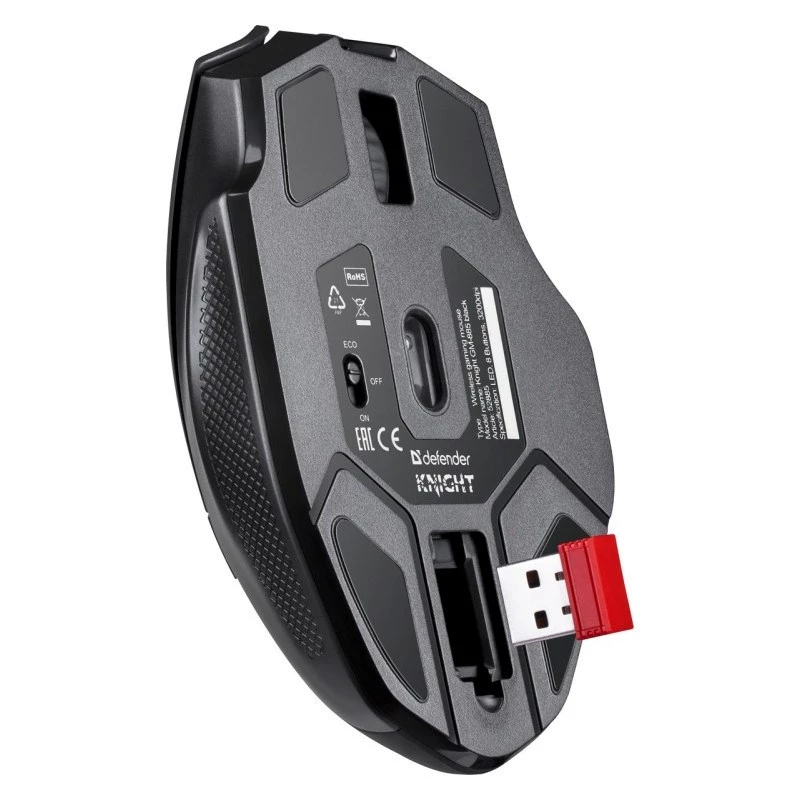 PELĖ DEFENDER GM-885 KNIGHT RF BELAIDĖ 3200dpi 8P JUODA