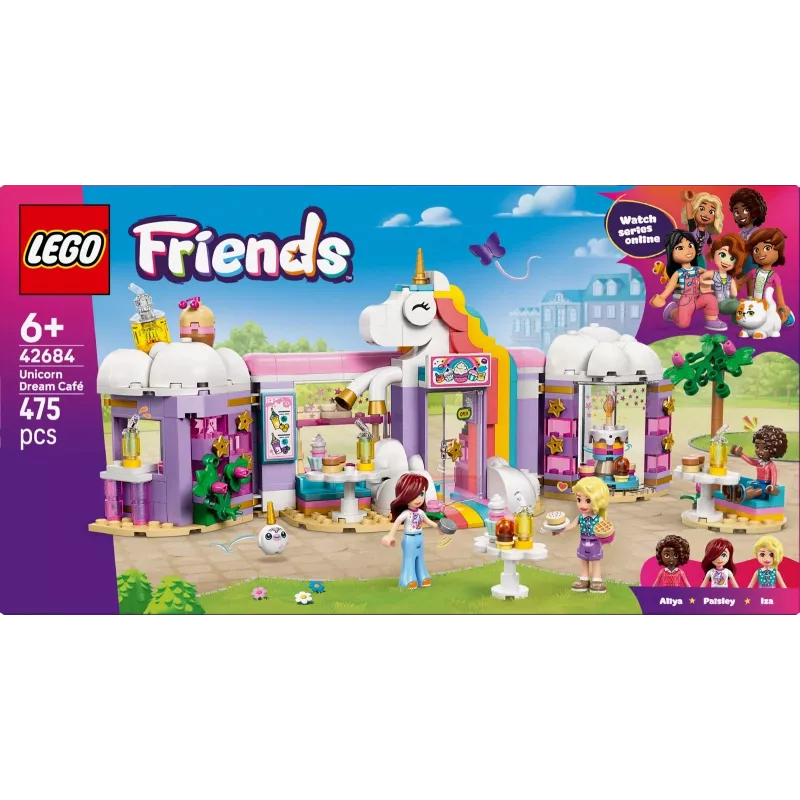LEGO Friends 42684 Unicorn Dream Café – kūrybinis konstruktorius vaikams