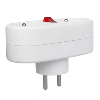Maclean Current Outlet kištukinis lizdas, šakutės skirstytuvas su 2 lizdais ir grandinės pertraukikliu, E tipas, 2x16A, MCE337 E