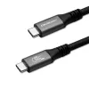 USB-C laidas QOLTEC USB4 240W, skirtas Thunderbolt 3/4, 40 Gbps, 240 W galios tiekimas