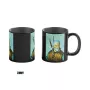 Terminis puodelis Good Loot The Witcher 3 Game Art Chronicles – Geralt & Vincent van Gogh 450 ml Juodas