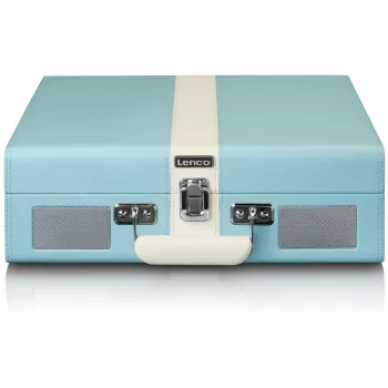 Patefono grotuvas su diržine pavara Lenco TT-110 Blue White Semi Automatic