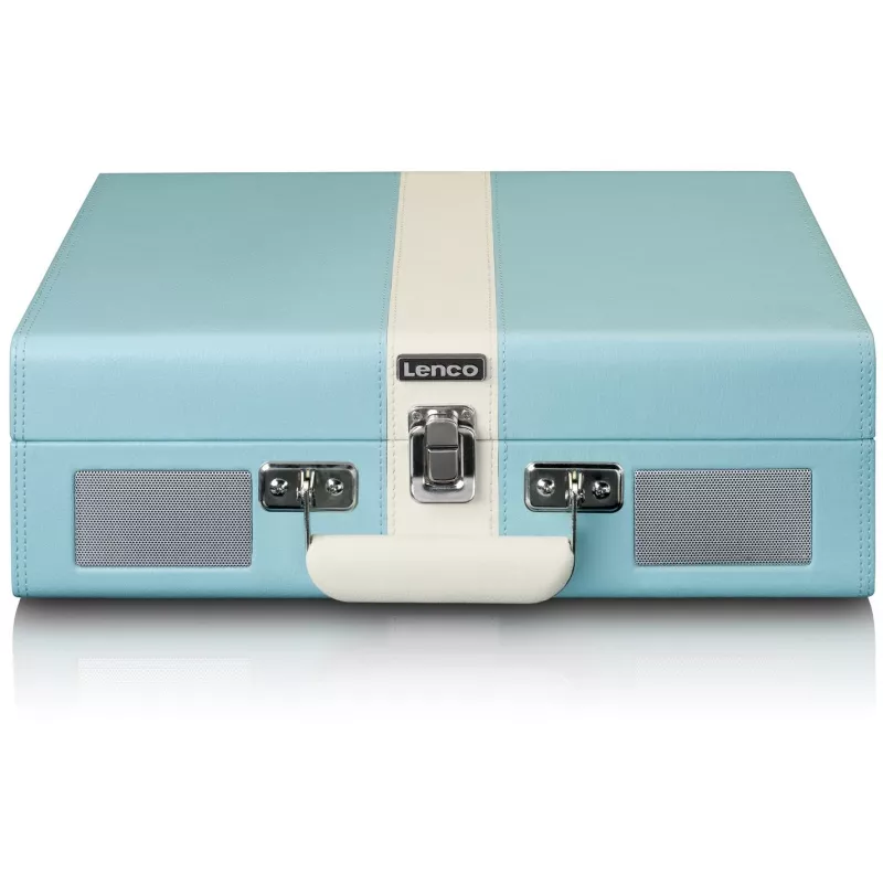 Patefono grotuvas su diržine pavara Lenco TT-110 Blue White Semi Automatic