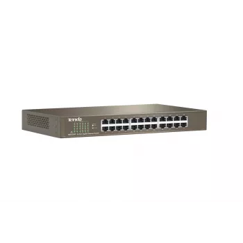 Nevaldomas jungiklis TENDA TEG1024D 24 prievadų Gigabit Ethernet, 48 Gbps, 8000 MAC lentelė, mėlynas