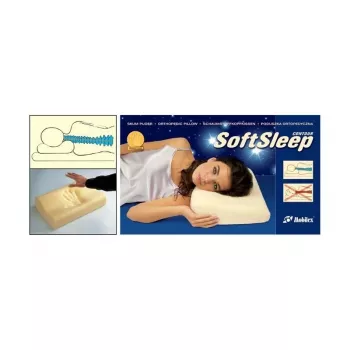Ortopedinė pagalvė Mobilex CONTOUR M SoftSleep nuo kaklo skausmo, putos, 300×500×100 mm, 50 kg/m³
