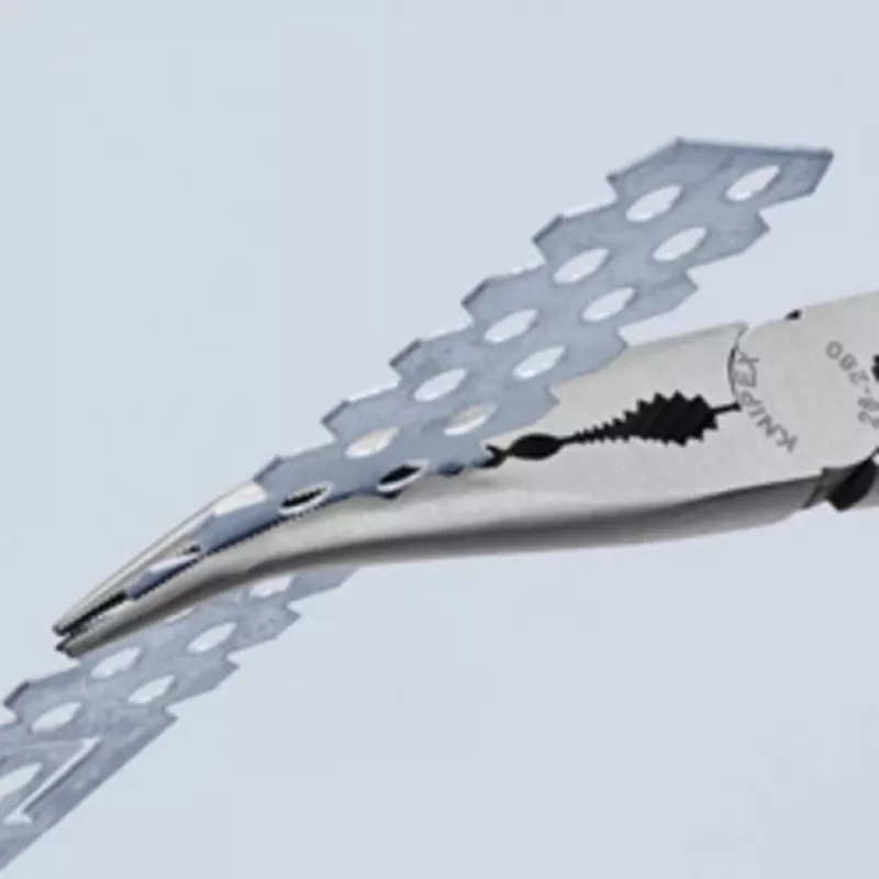 Replės Knipex 28 81 280 ilgos siauros nosies su skersiniais profiliais