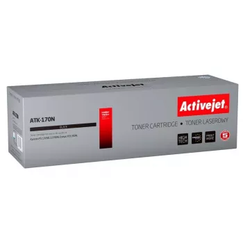 Kasetė su toneriu ActiveJet ATK-170N, skirta Kyocera, juoda, įmontuotas būgnas, 7200 puslapių, 1 vnt.